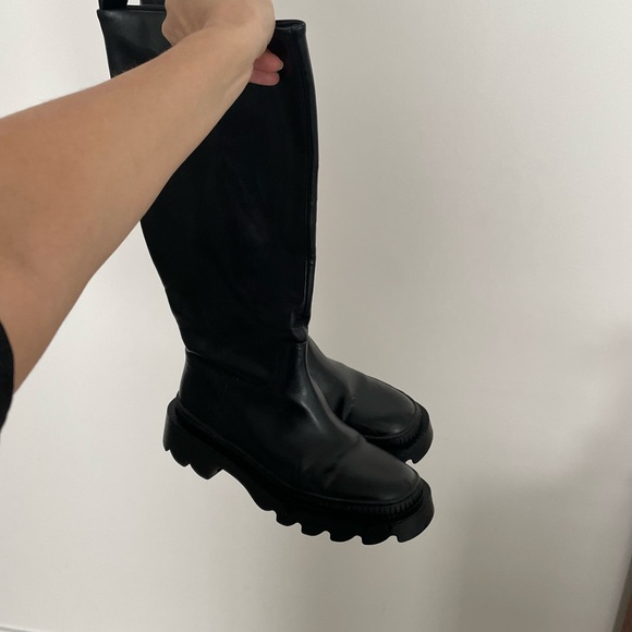 MANGO black chunky sole boots - Picture 4 of 15